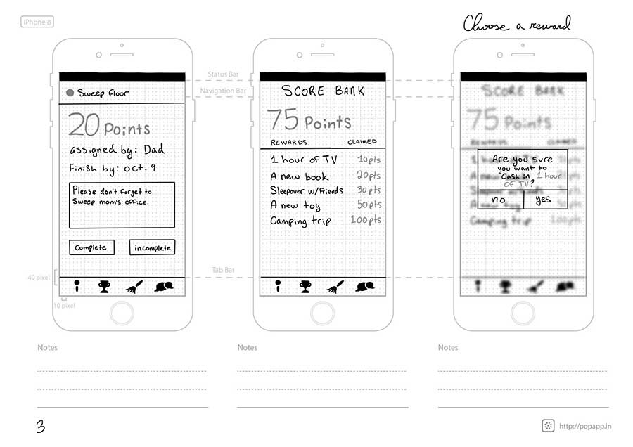 App sketch page 3